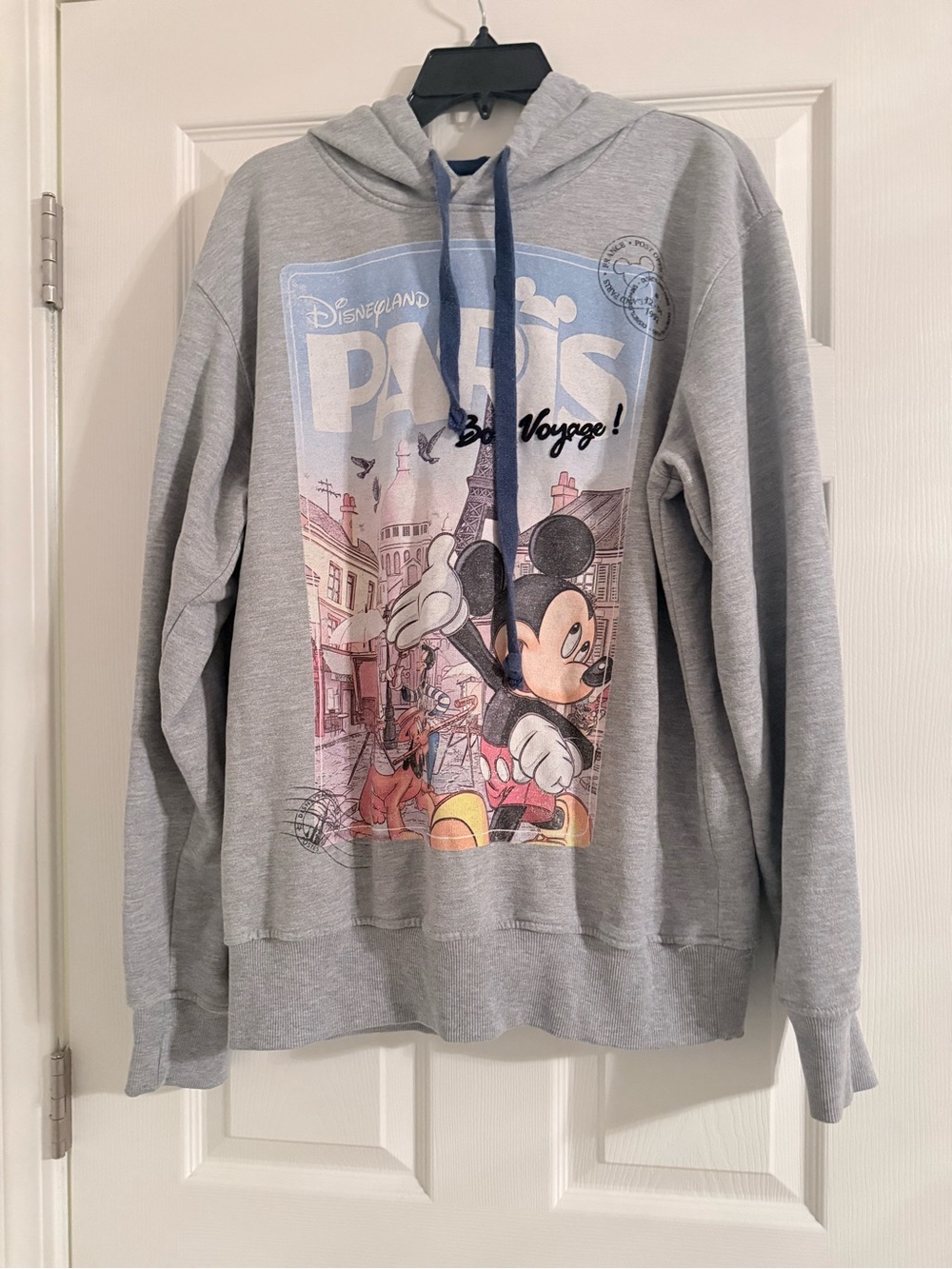 Disney Light Gray Disneyland Paris Mickey Mouse Hoodie